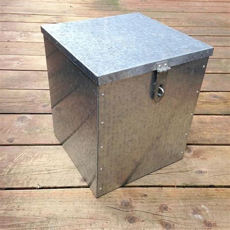 galvanised metal box|galvanized metal boxes with lids.